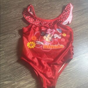 Disney Minnie  mouse. Girls one piece 18 month bathing suit.   Adorable
